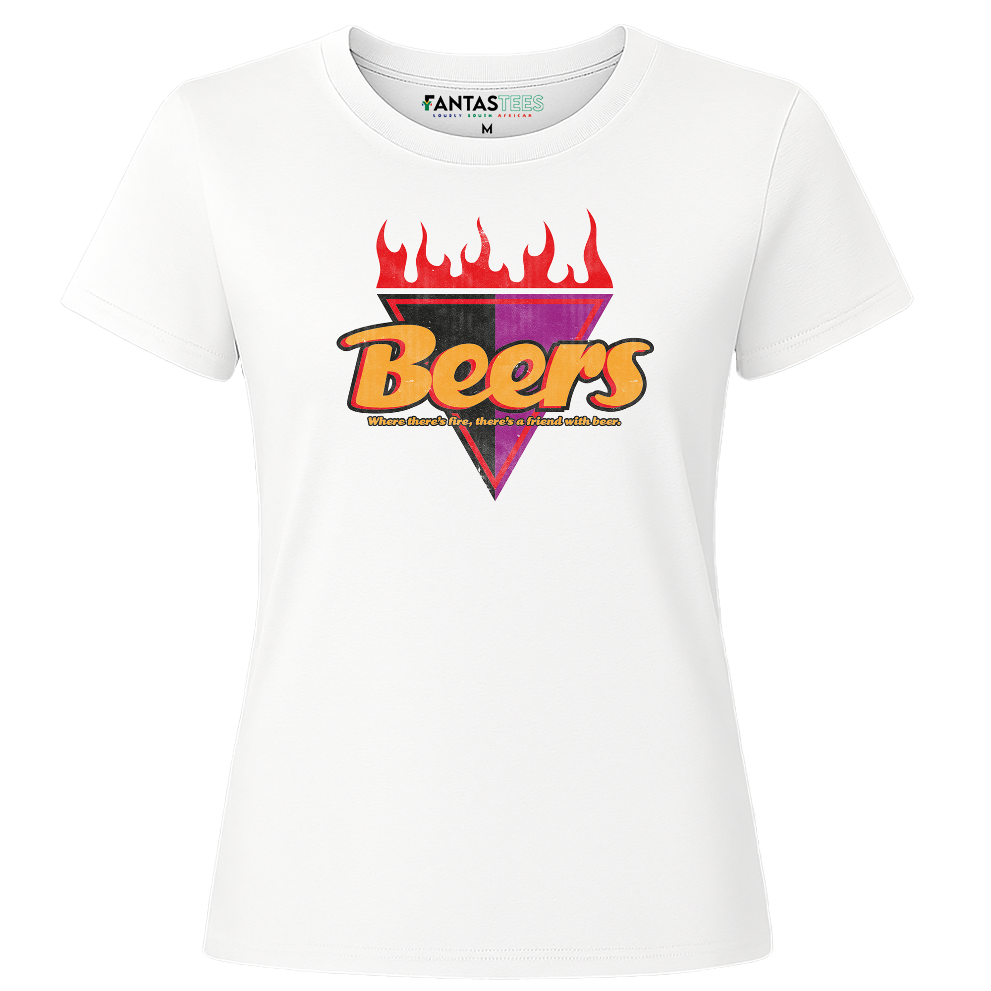 Beers Retro Steers Logo Tee| Ladies Premium Crewneck T-Shirt