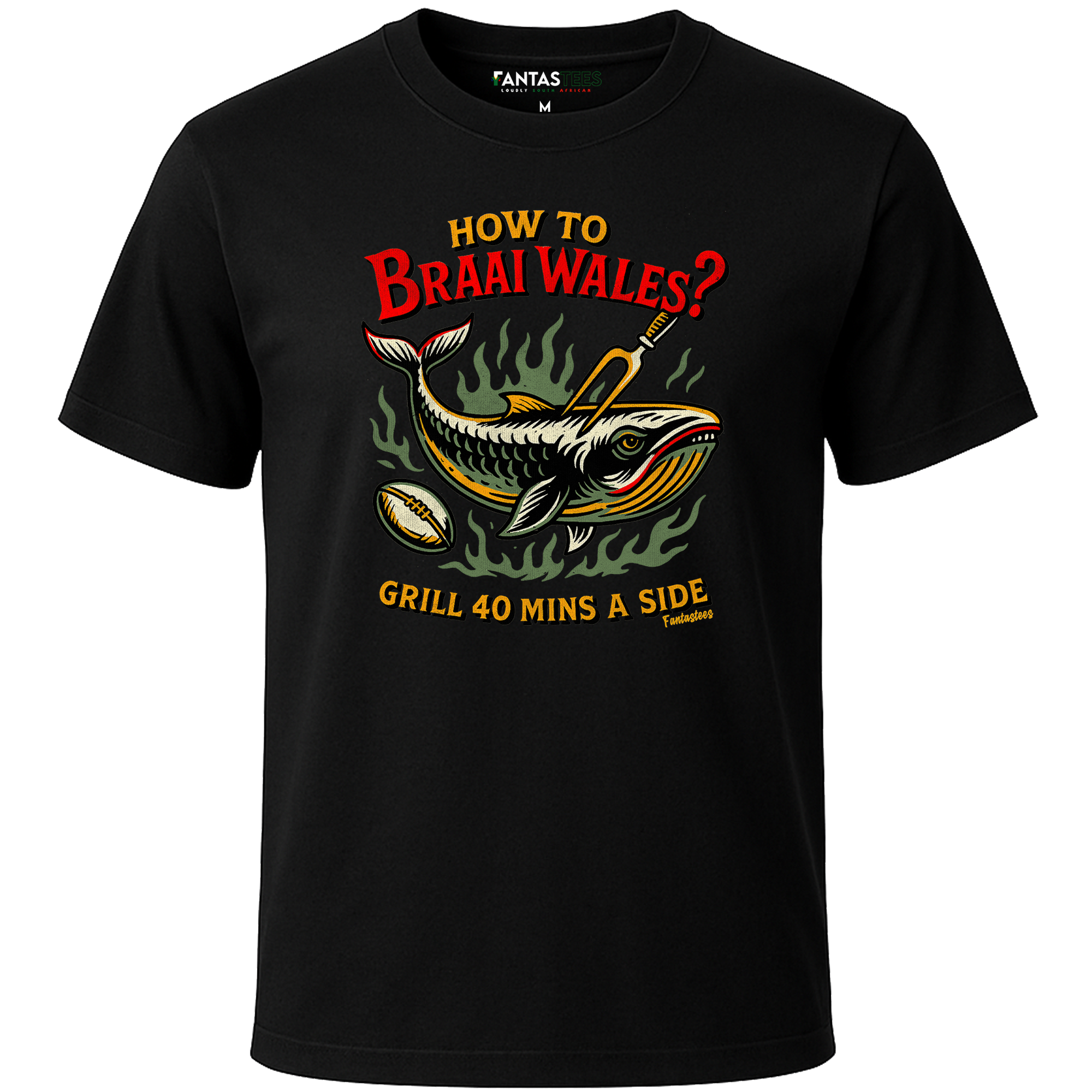 Braai Wales Tee | Mens Premium Crewneck T-Shirt