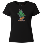 Grasshopper Wearing Grasshoppers | Ladies Premium Crewneck T-Shirt