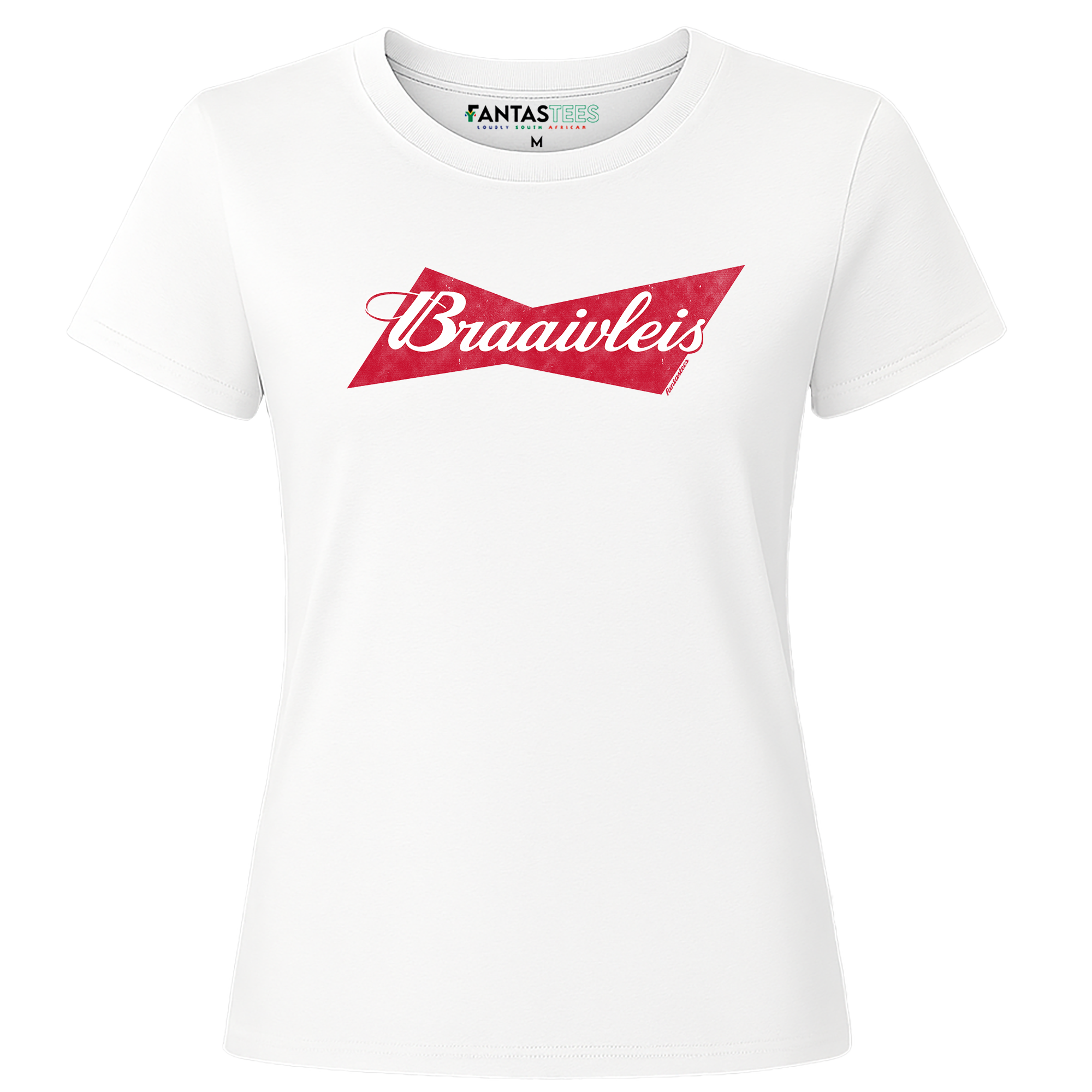 Braaivleis Bowtie Logo | Ladies Premium Crewneck T-Shirt