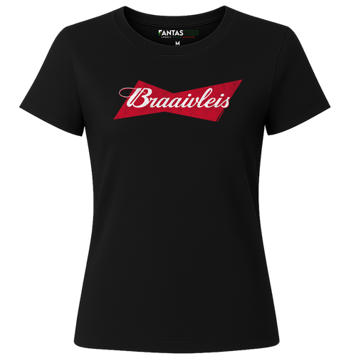 Braaivleis Bowtie Logo | Ladies Premium Crewneck T-Shirt