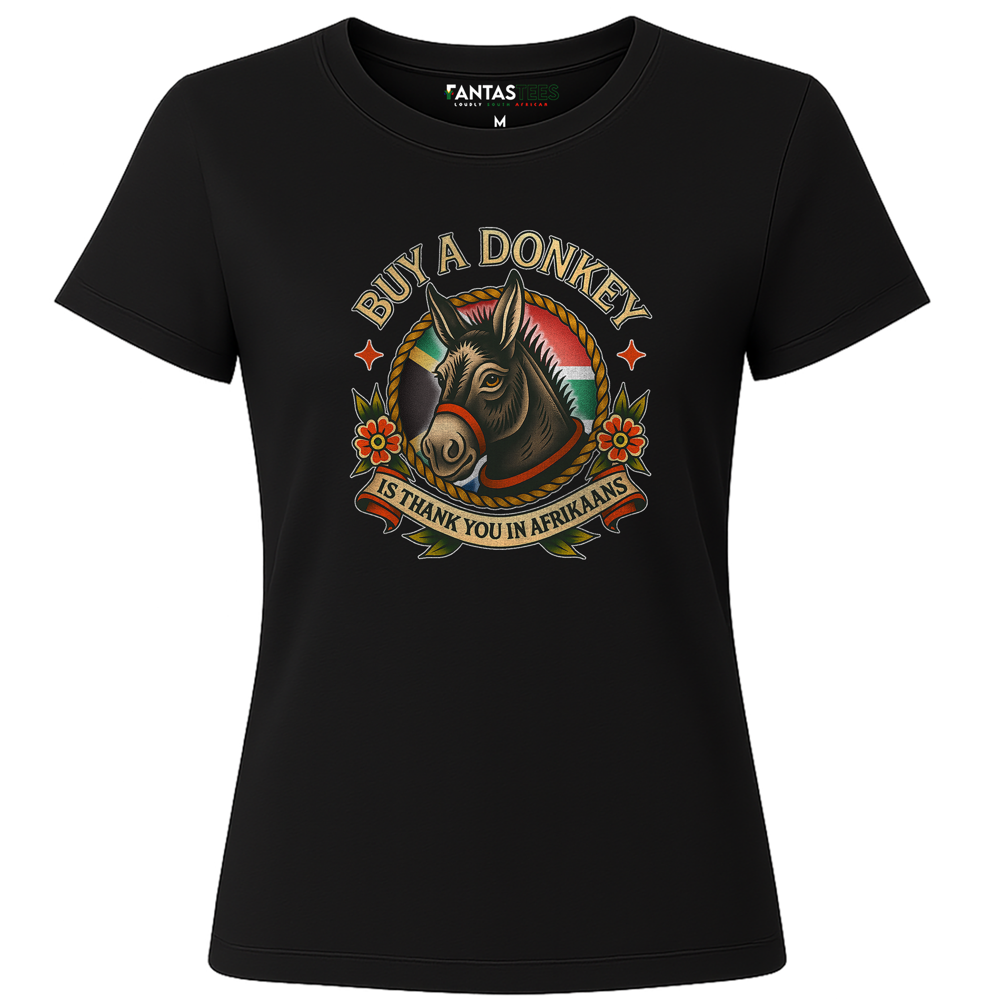 Buy A Donkey | Ladies Premium Crewneck T-Shirt