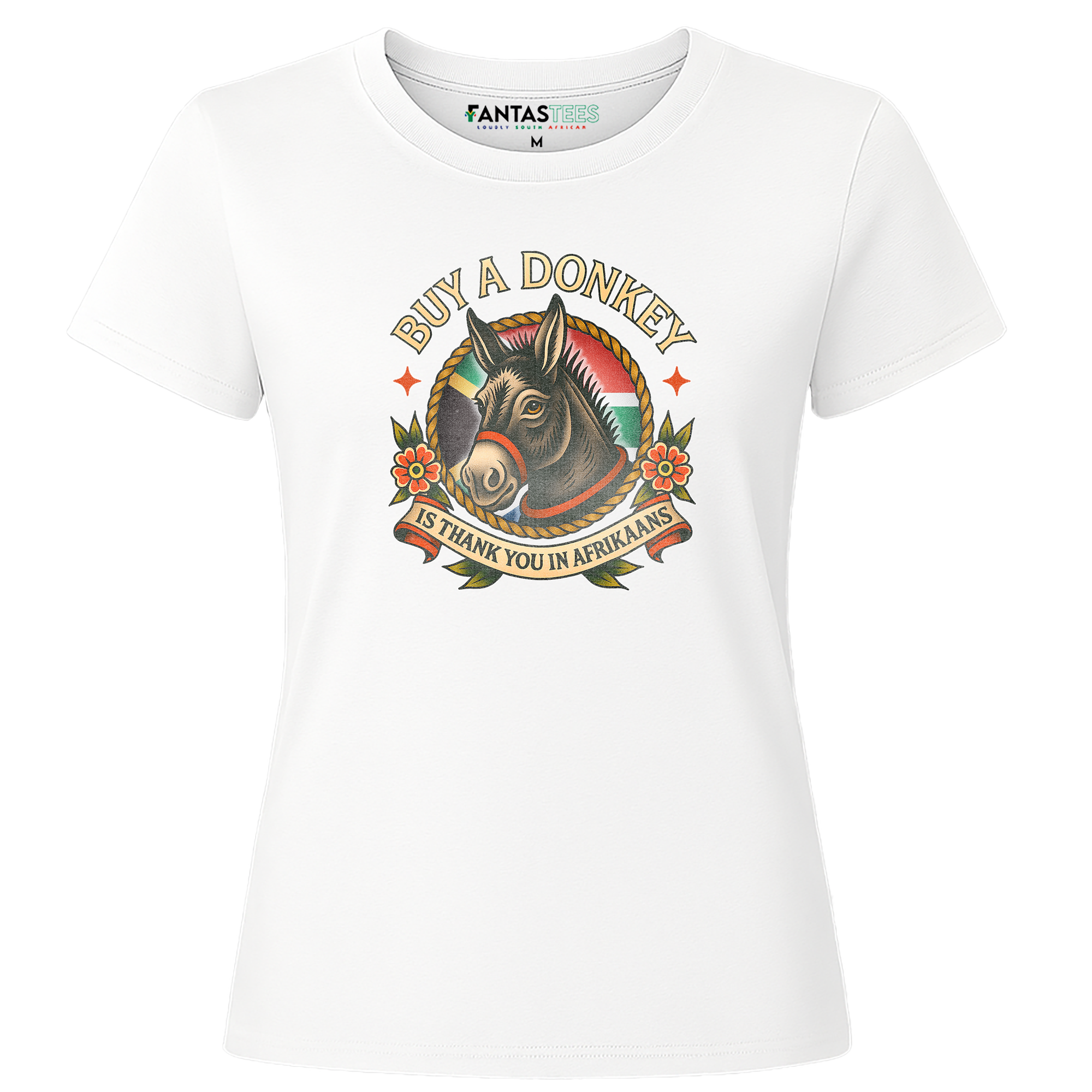 Buy A Donkey | Ladies Premium Crewneck T-Shirt