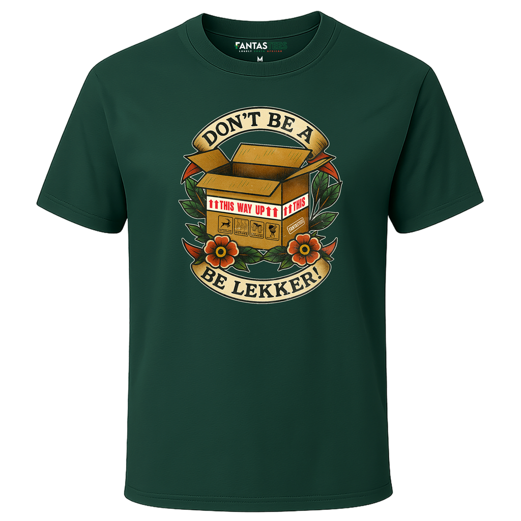 Don't Be A Doos. Be Lekker | Mens Premium Crewneck T-Shirt