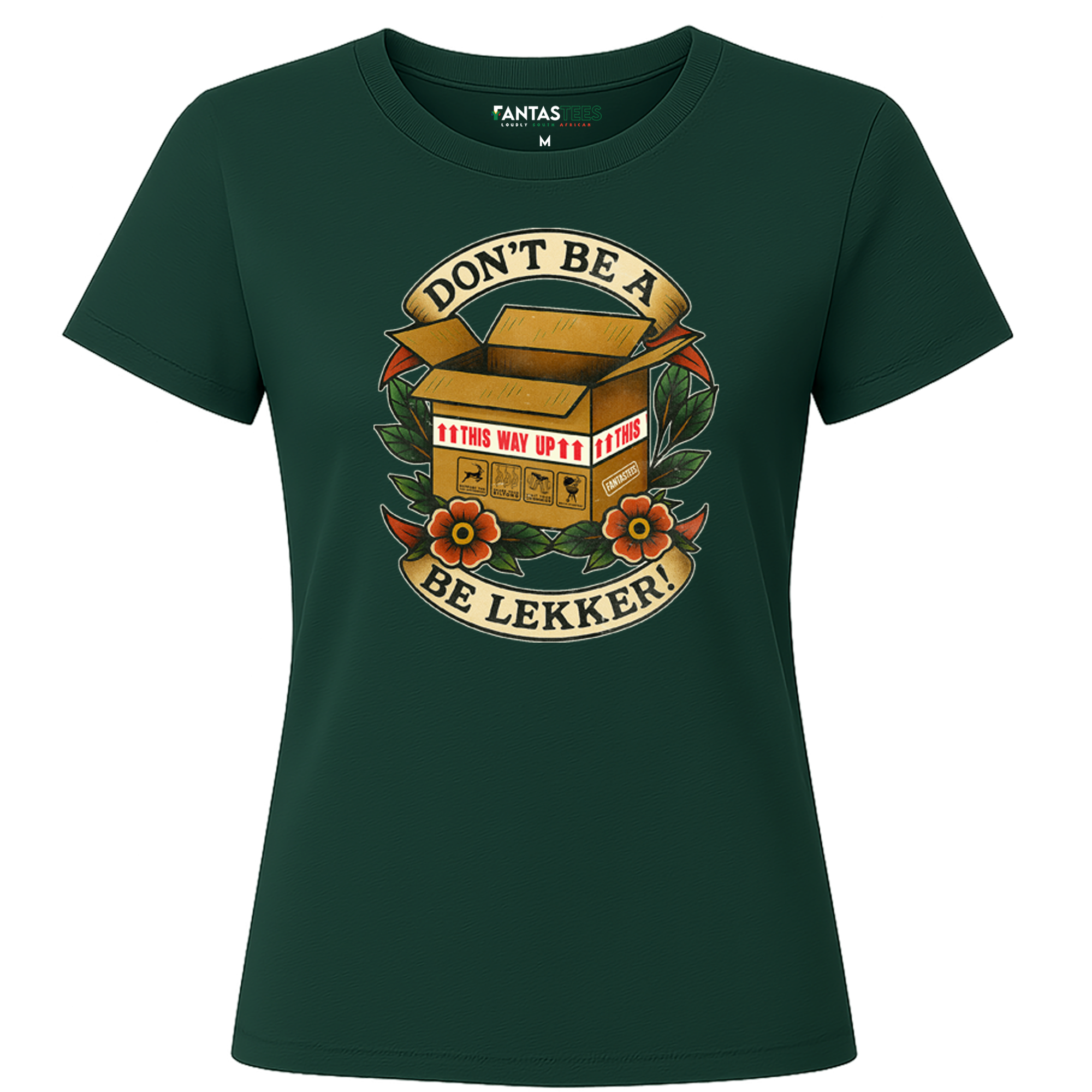 Don't Be A Doos. Be lekker| Ladies Premium Crewneck T-Shirt