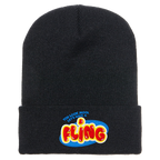 Fling Embroidered Cuffed Beanie