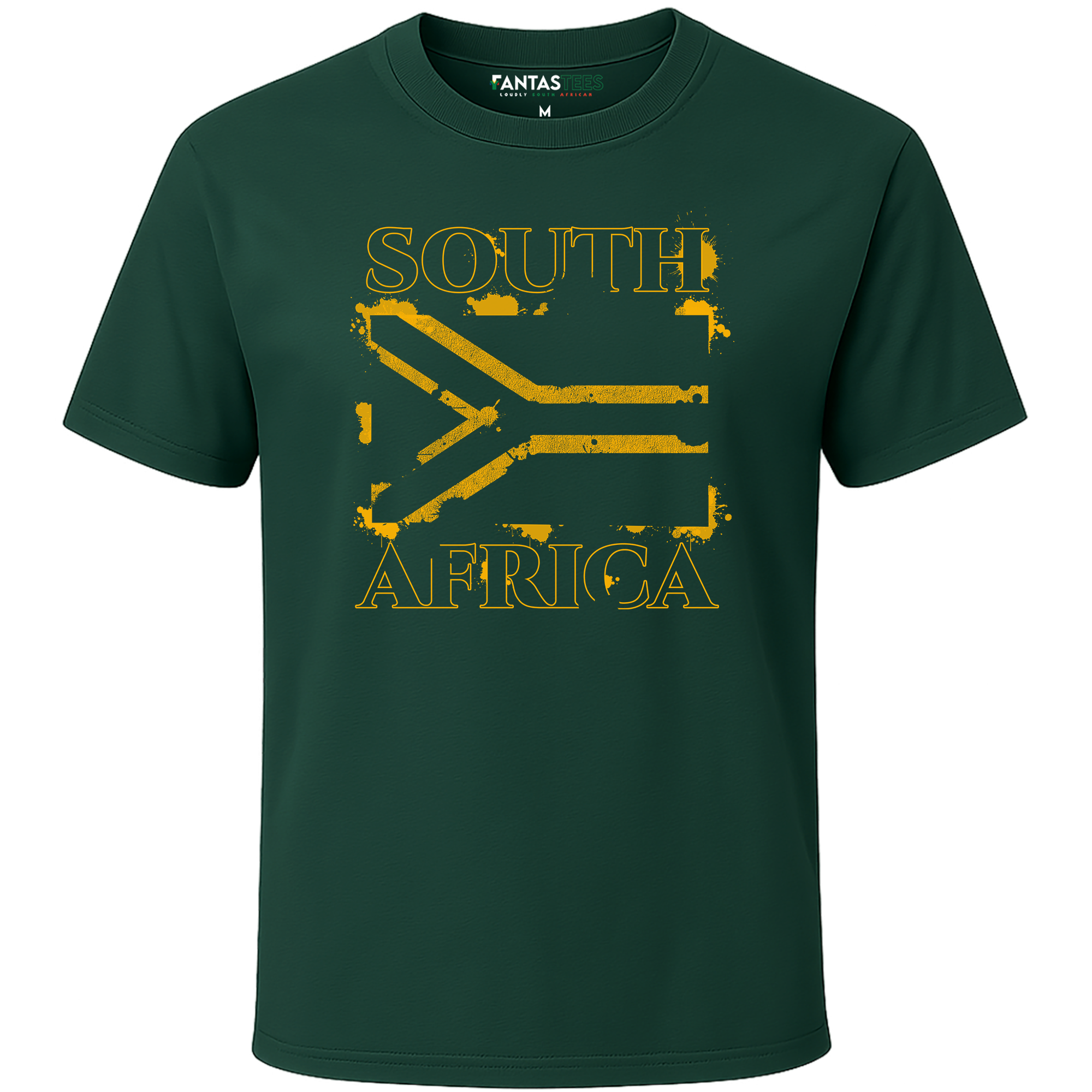 Graffiti South African Flag Tee | Mens Premium Crewneck T-Shirt
