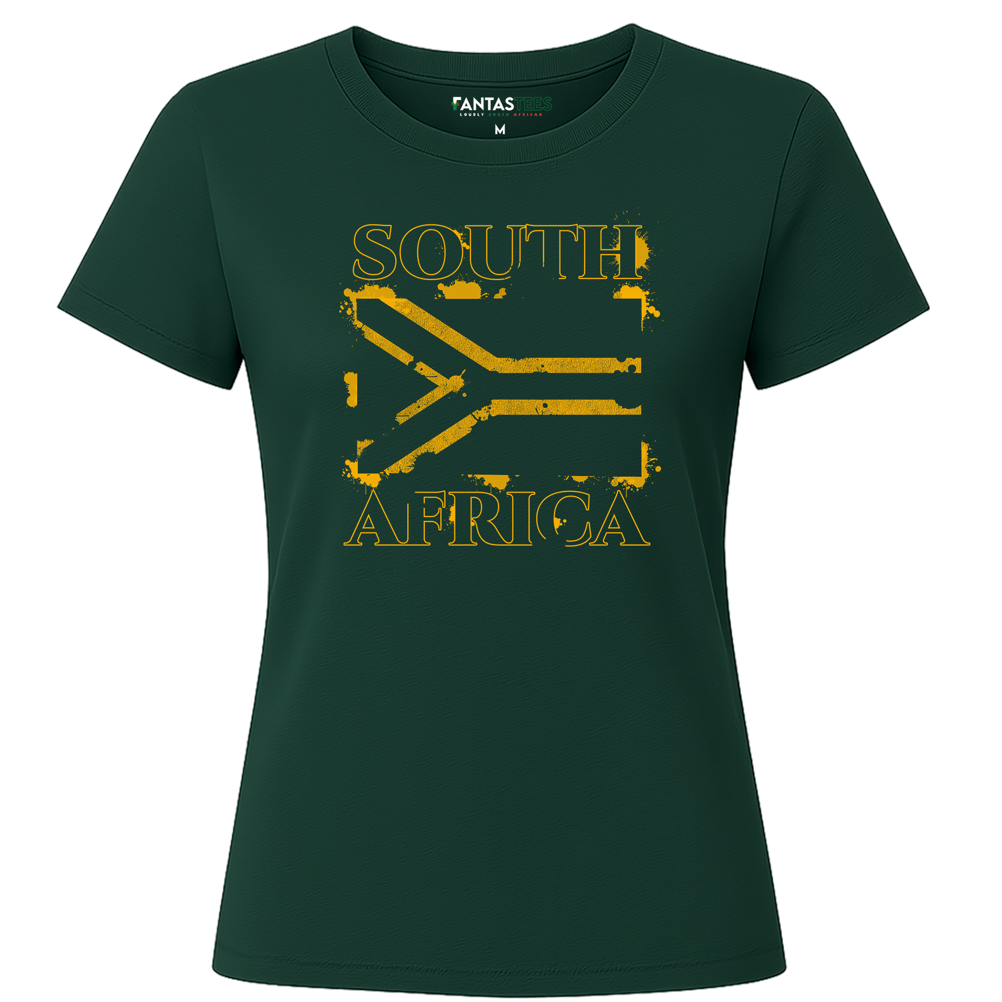 Graffiti South African Flag | Ladies Premium Crewneck T-Shirt