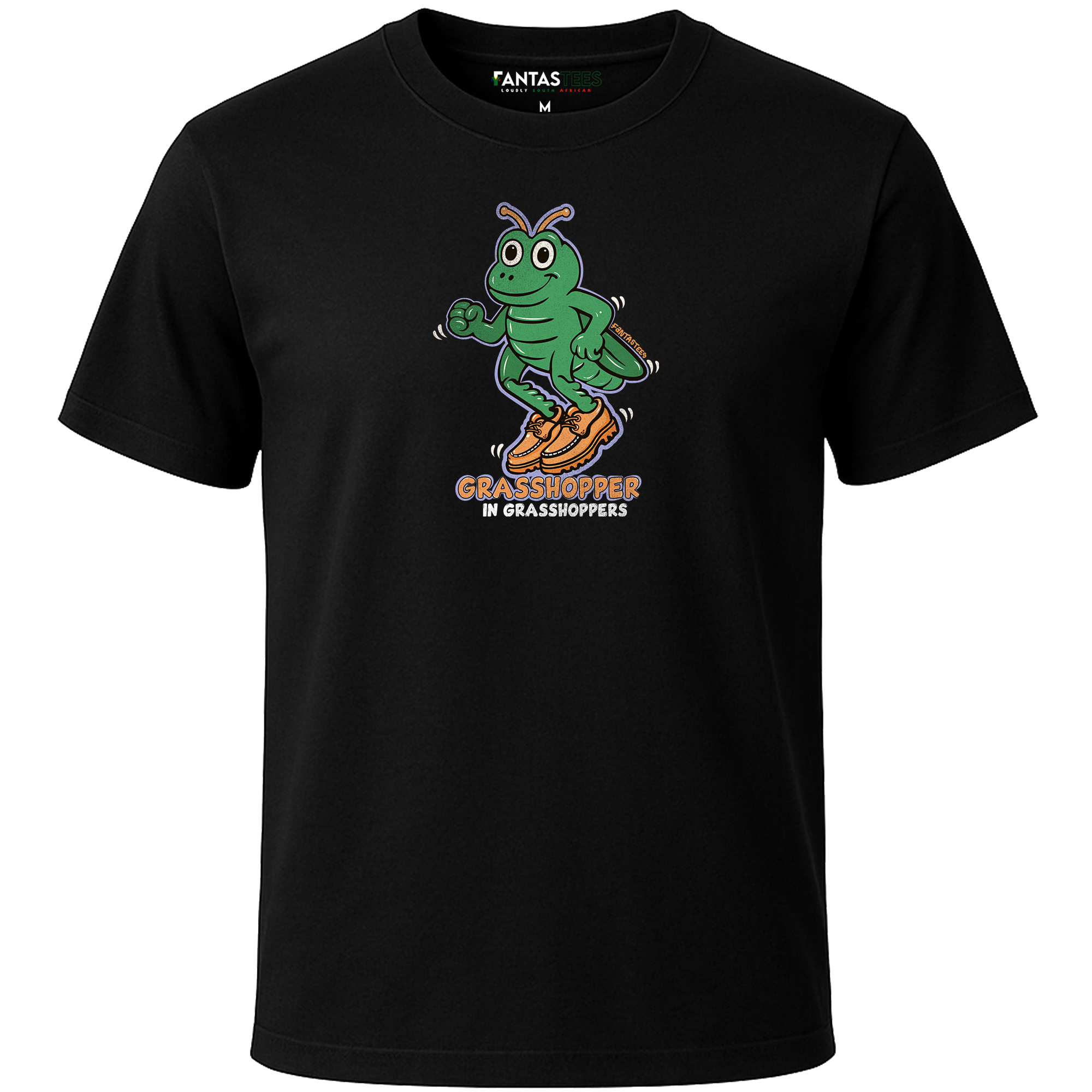 Grasshopper Wearing Grasshoppers | Mens Premium Crewneck T-Shirt