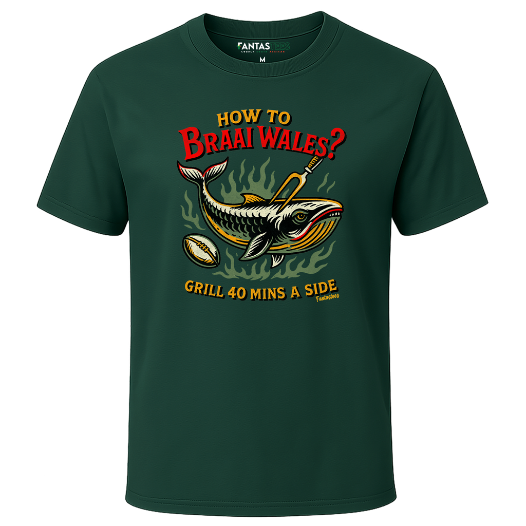 Braai Wales Tee | Mens Premium Crewneck T-Shirt