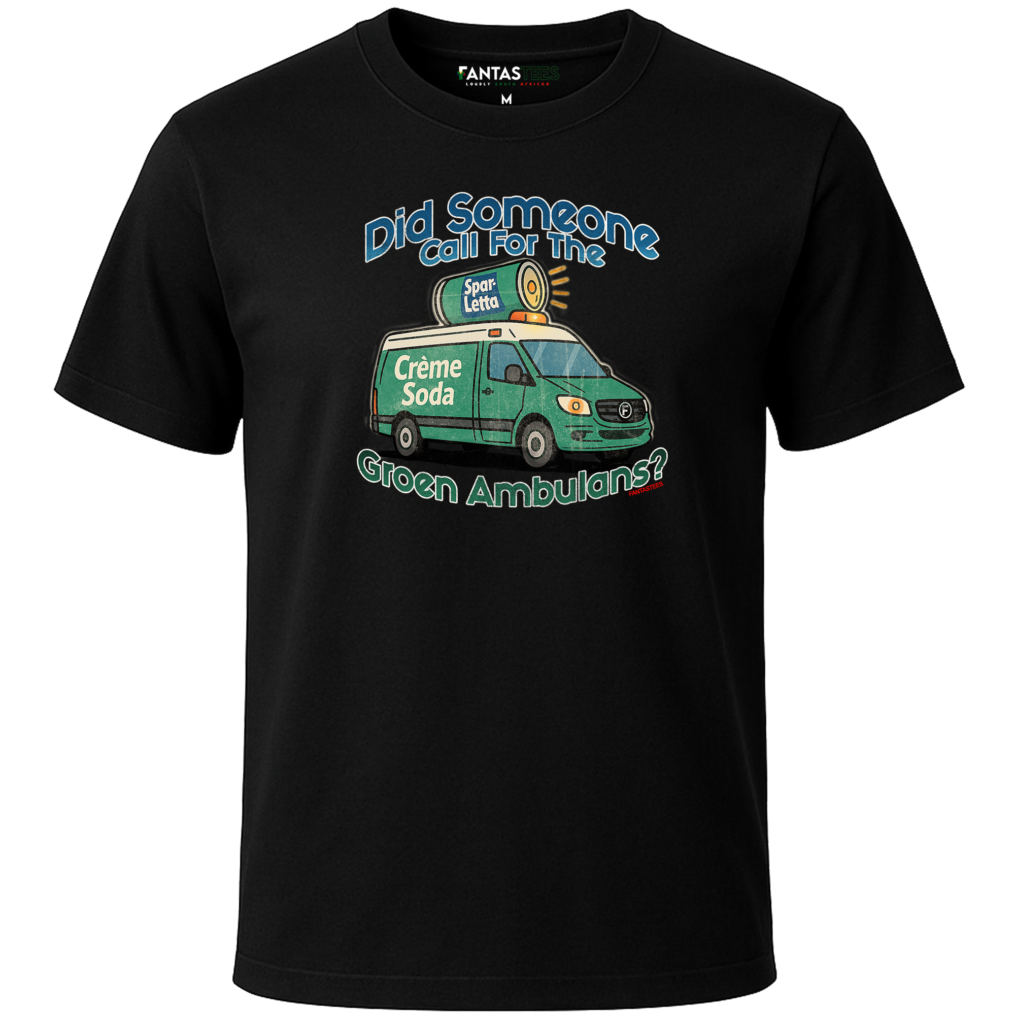 Groen Ambulans | Mens Premium Crewneck T-Shirt