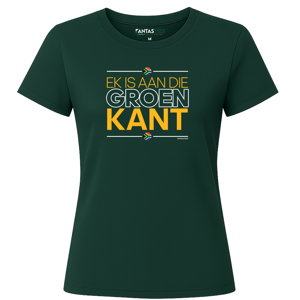 Groen Kant | Ladies Premium Crewneck T-Shirt