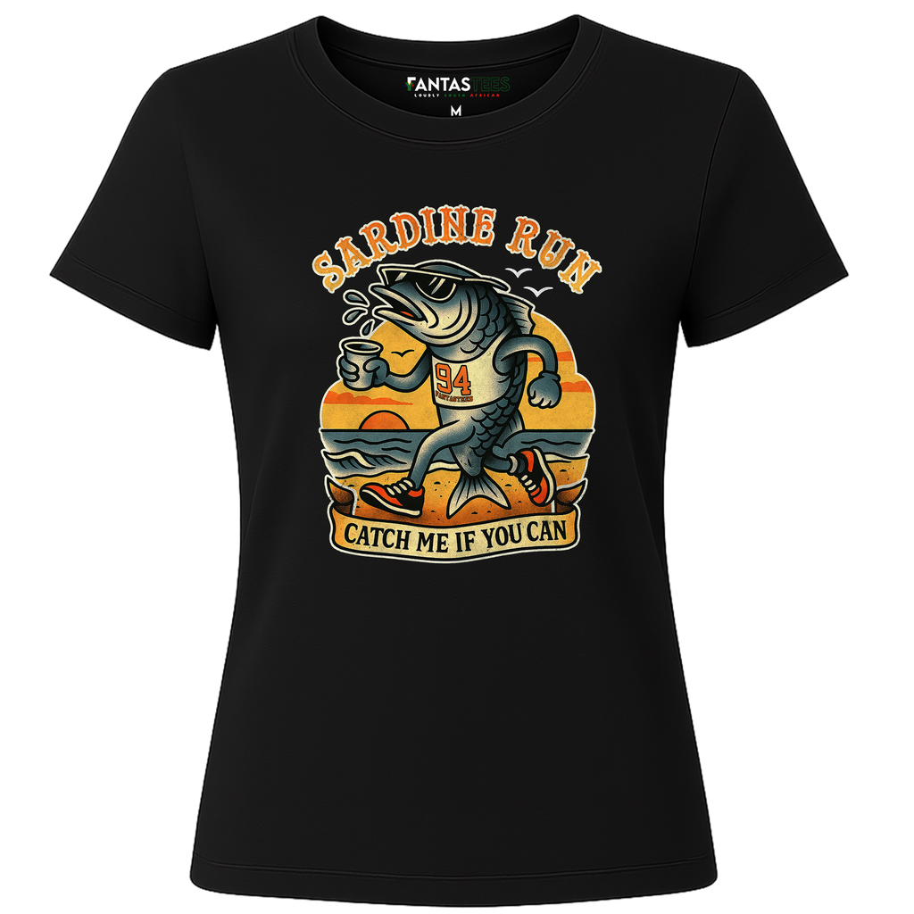 Sardine Run | Ladies Premium Crewneck T-Shirt