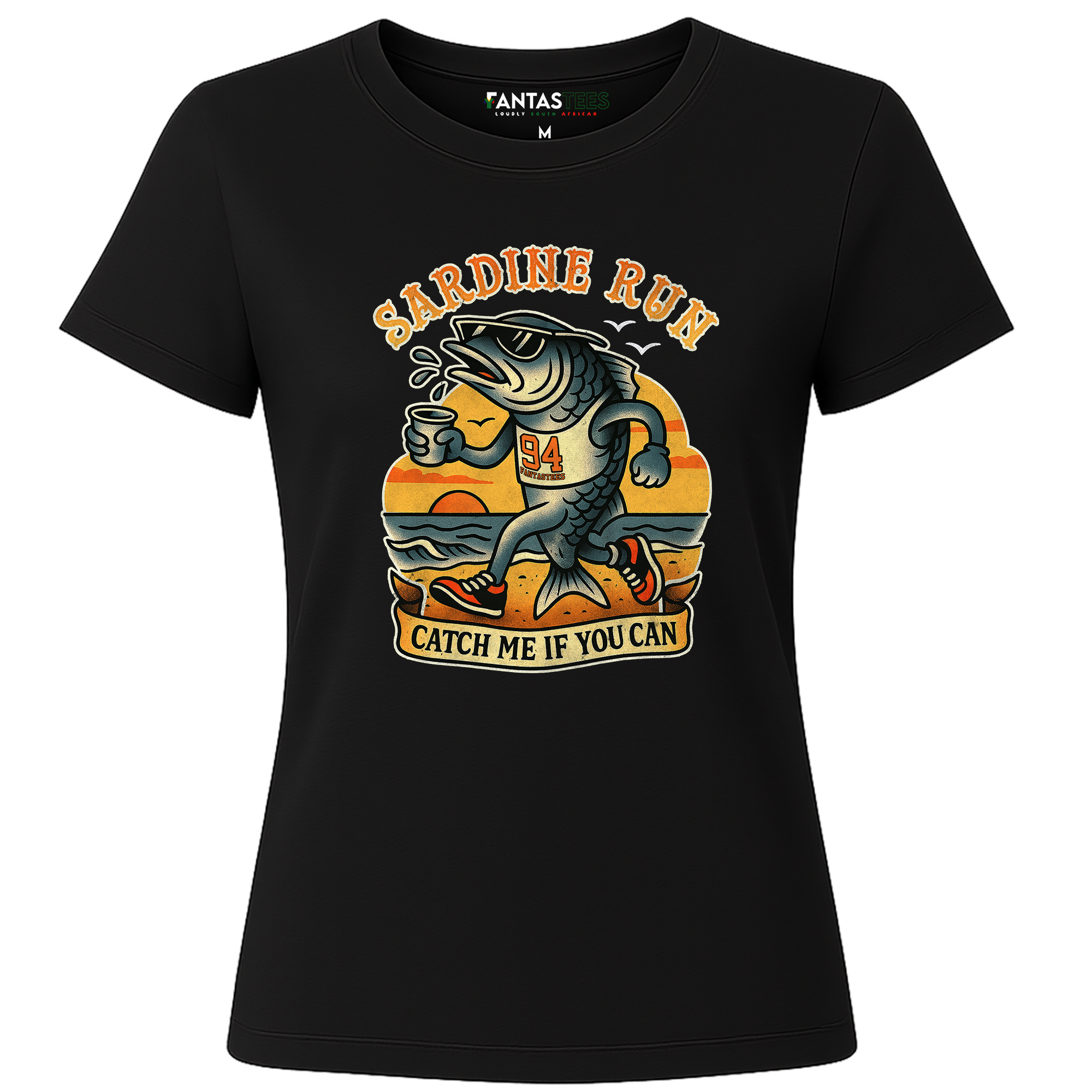 Sardine Run | Ladies Premium Crewneck T-Shirt