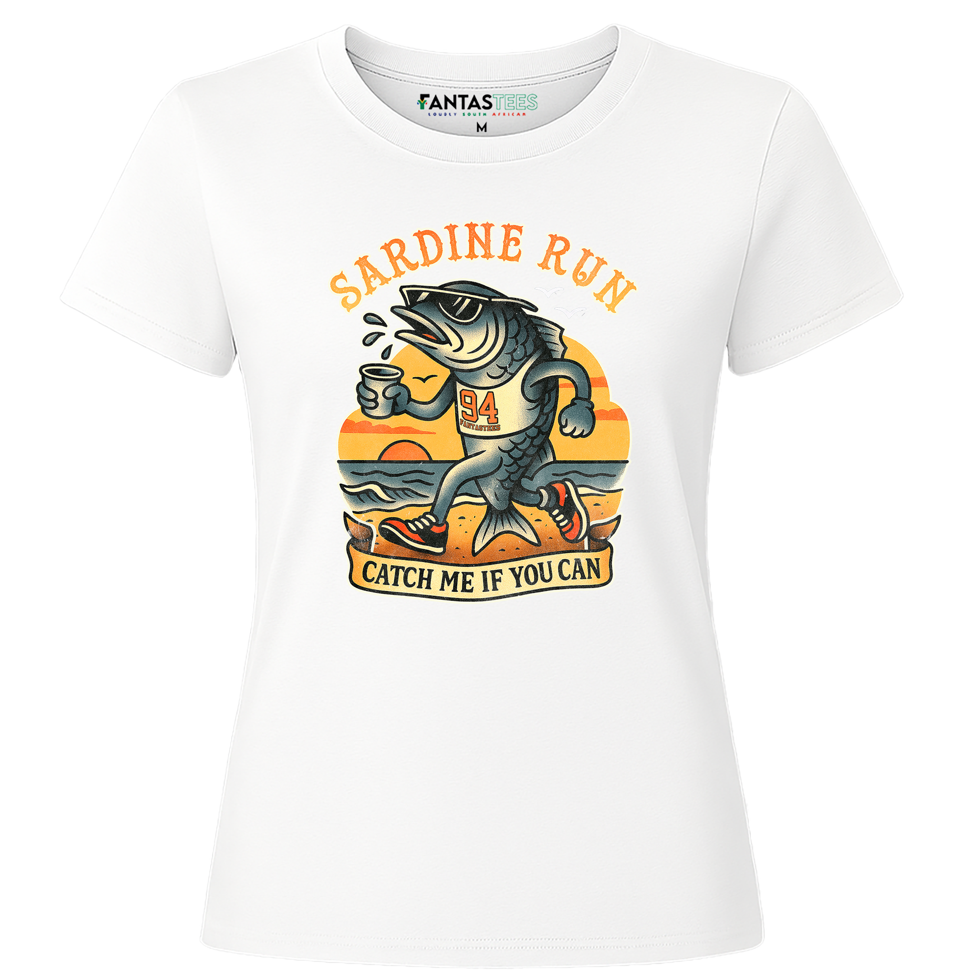 Sardine Run | Ladies Premium Crewneck T-Shirt