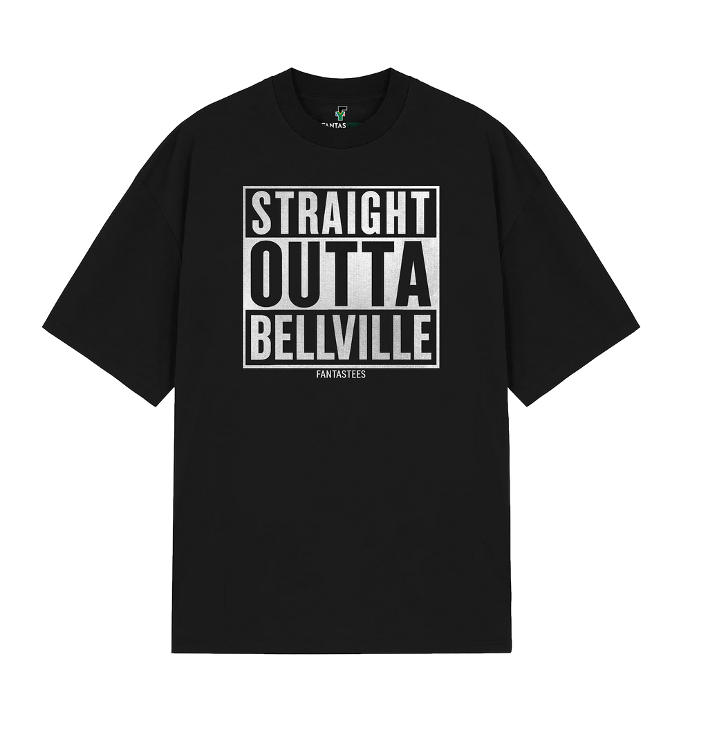Straight Outta Bellville  Oversized Drop-Shoulder Crewneck T-Shirt
