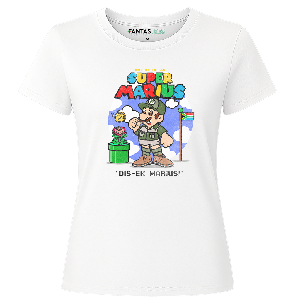 Super Marius | Ladies Premium Crewneck T-Shirt