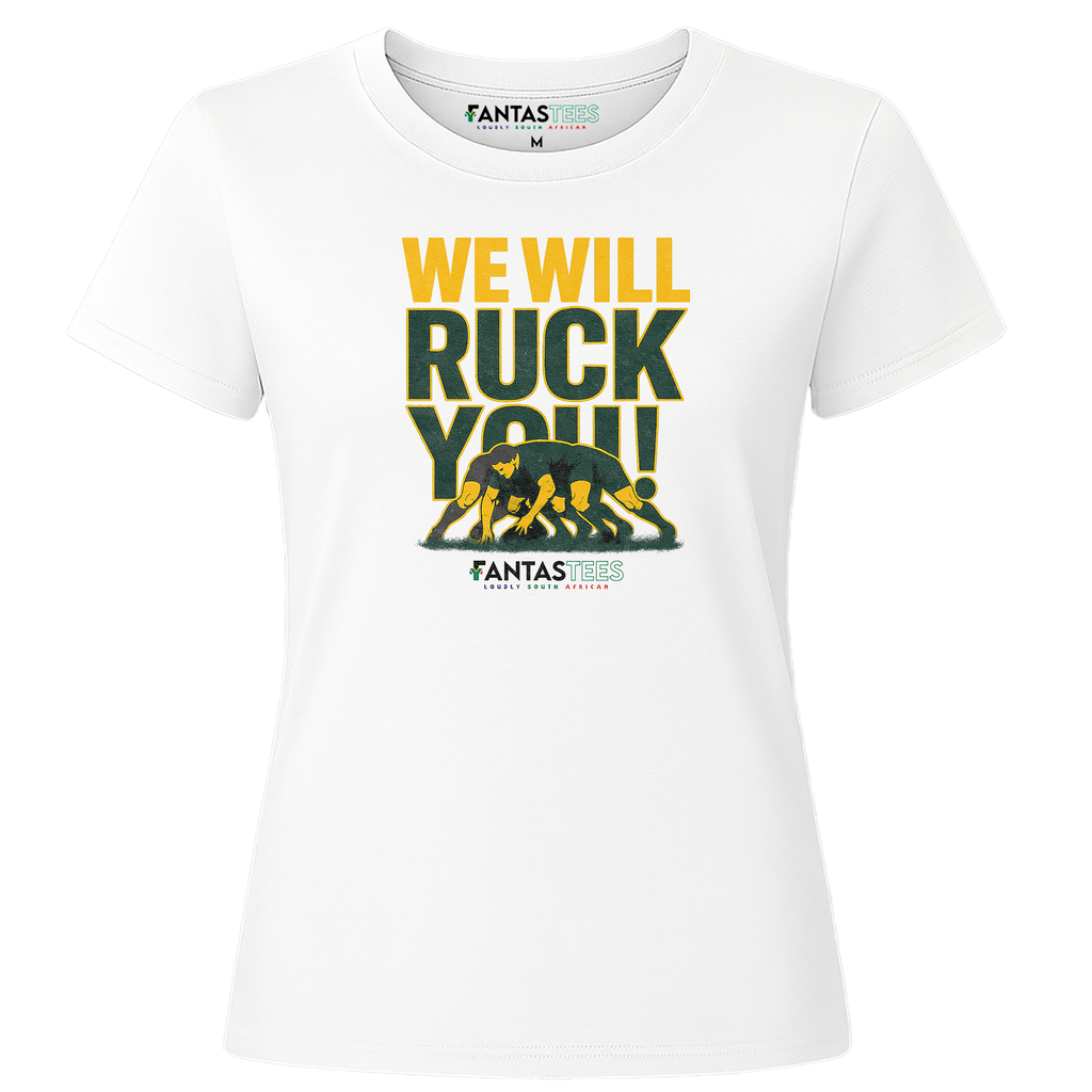We Will Ruck You | Ladies Premium Crewneck T-Shirt
