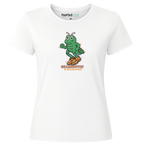Grasshopper Wearing Grasshoppers | Ladies Premium Crewneck T-Shirt