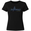Zeftones Blue Print | Ladies Premium Crewneck T-Shirt