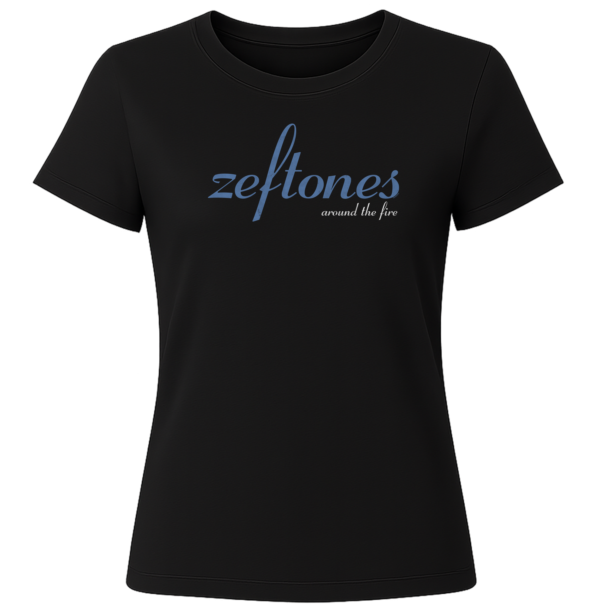 Zeftones Blue Print | Ladies Premium Crewneck T-Shirt